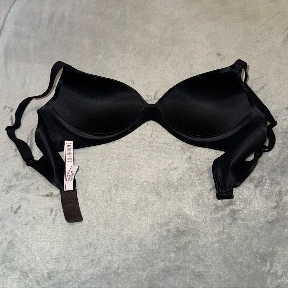Victoria’s Secret Lined Semi Demi Black Bra 34C